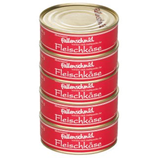 Failenschmid Dosenwurst Fleischk&auml;se 5x 200g Wurstdosen Vorrats-Set