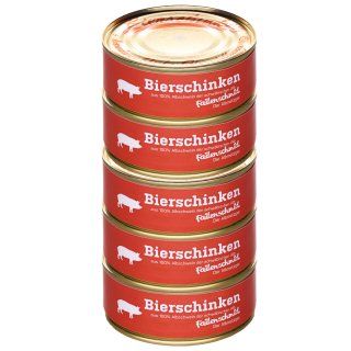 Failenschmid Dosenwurst Schinkenwurst 5x 200g Wurstdosen Vorrats-Set