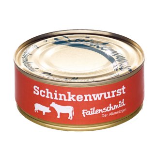 Failenschmid Dosenwurst Schinkenwurst vom Schwein und Rind 1x 200g Wurstdose