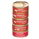 Failenschmid Dosenwurst Vorrats-Set Bierwurst, Bierschinken, Schinkenwurst, Lyoner, Fleischk&auml;se